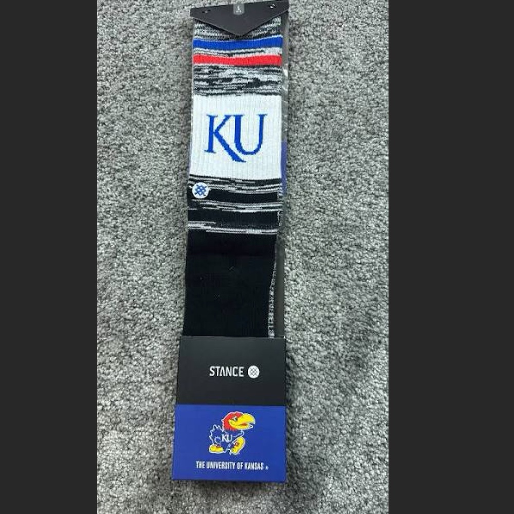 Stance Kansas Jayhawks Socks Large 9-12 NWT